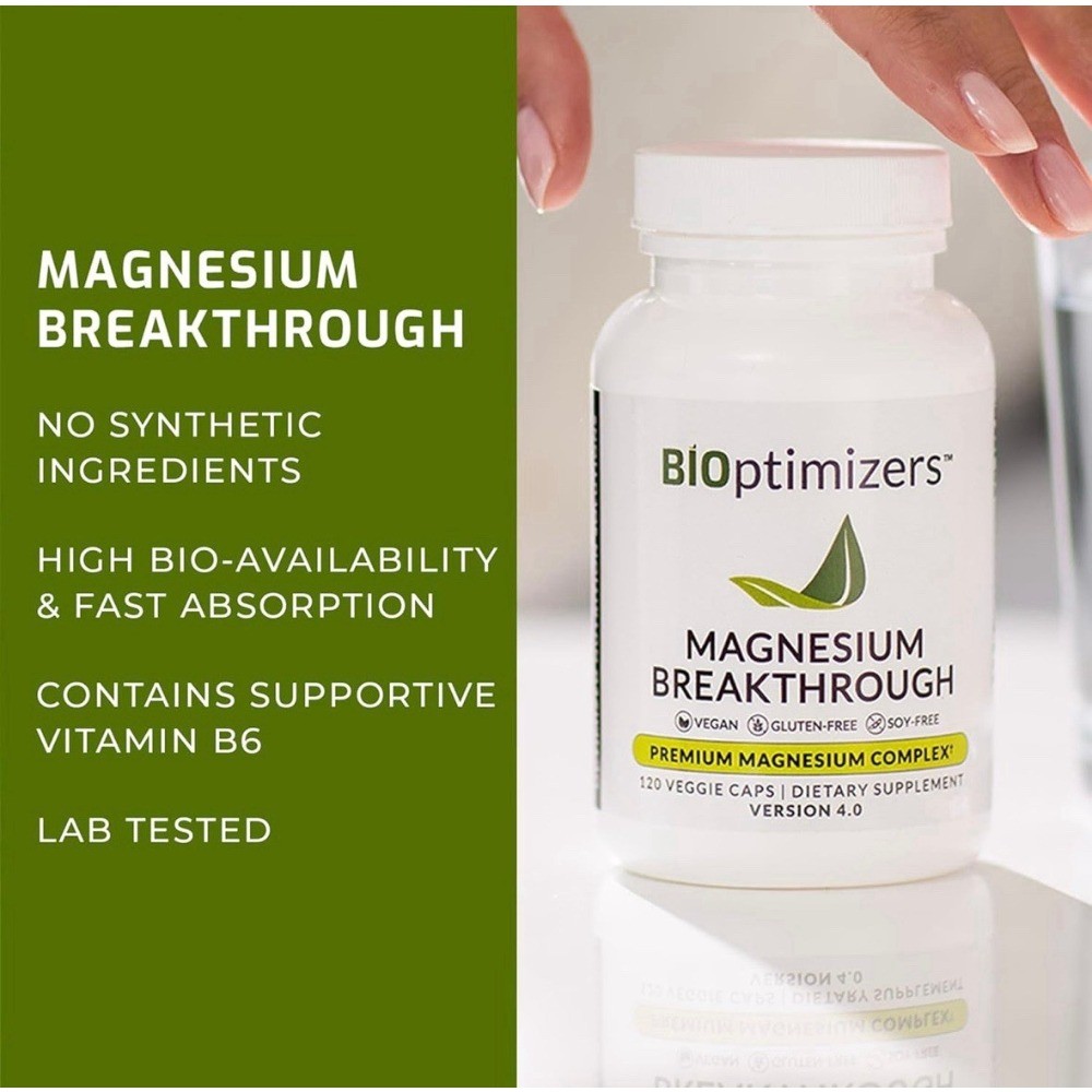 1 bottle Bioptimizers Magnesium Breakthrough all 7 essential forms – 60 capsules
