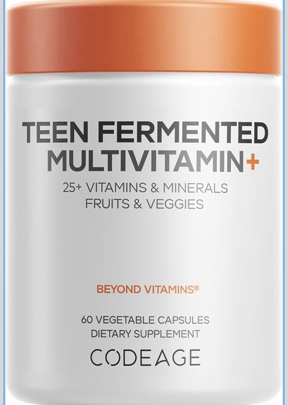 CodeAge Teen Fermented Multivitamin+ – 60 Capsules – EXP : 2028
