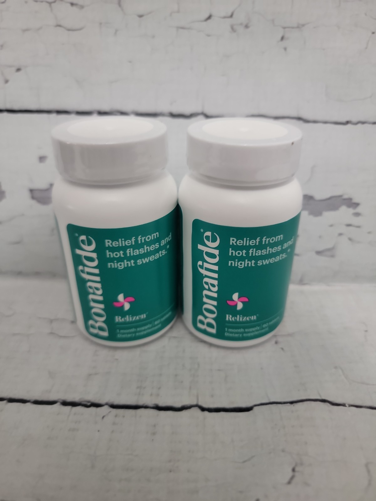 Lot of 2 BONAFIDE RELIZEN Relief From Hot Flashes & Night Sweats 120 total 08/26
