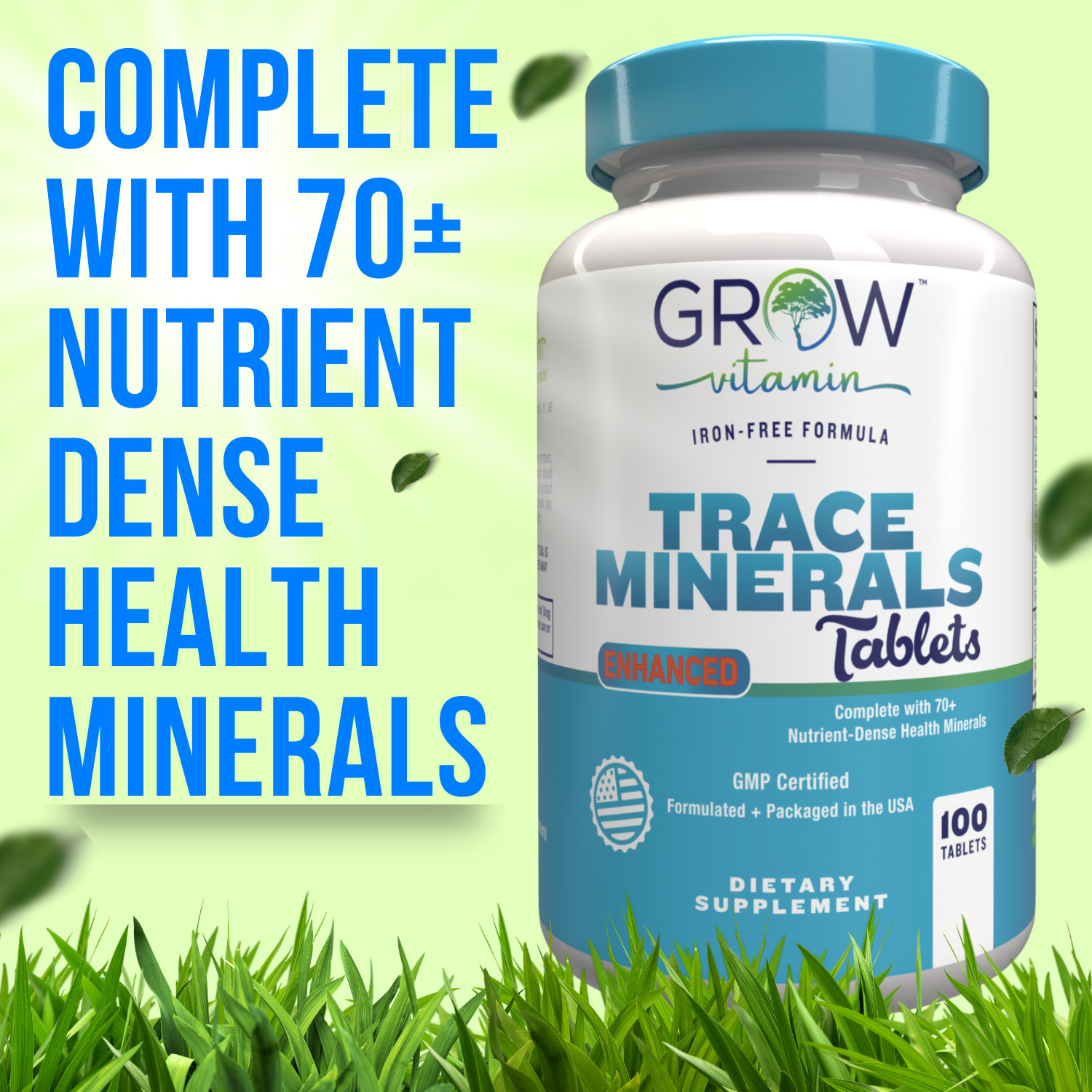 Mega Minerals Supplement Complete Mineral Complex W/ Calcium Magnesium Potassium