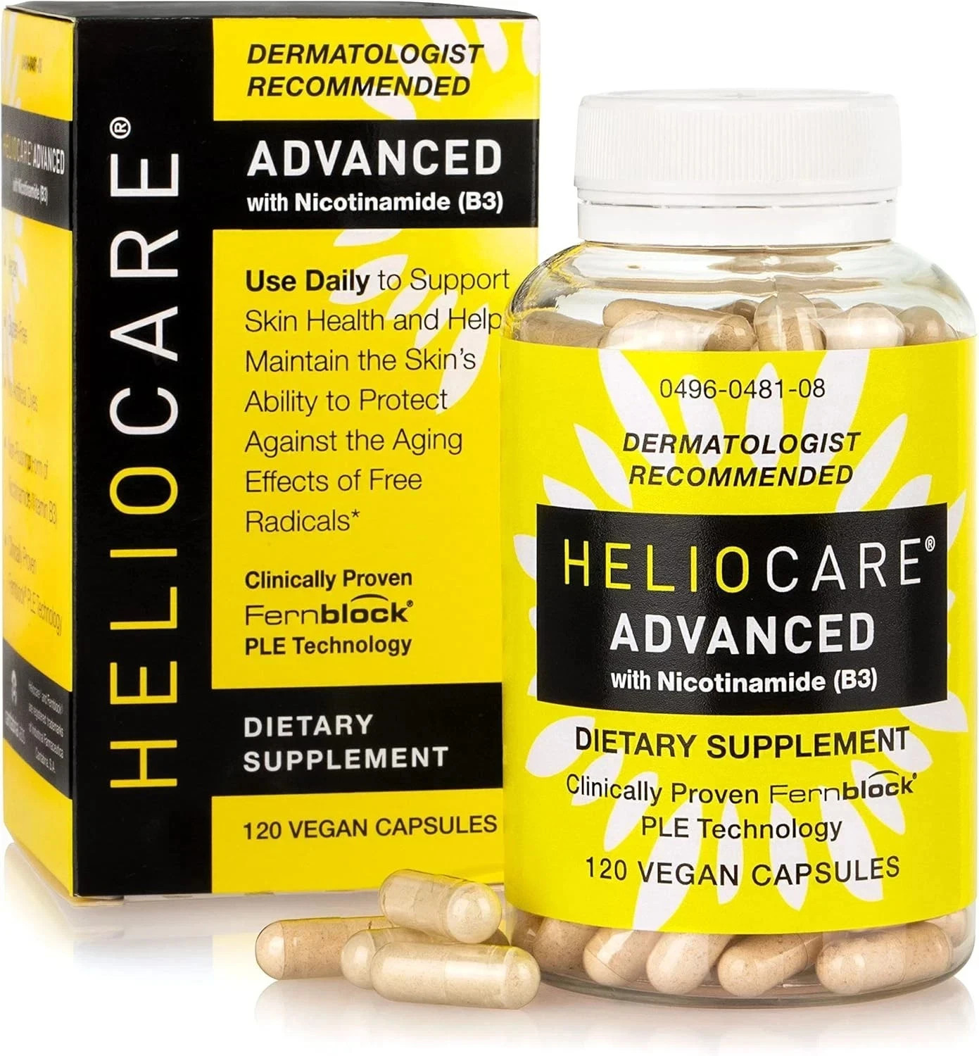 HELIOCARE Advanced Nicotinamide B3 Healthy Skin Vegan Capsules – 120 Count
