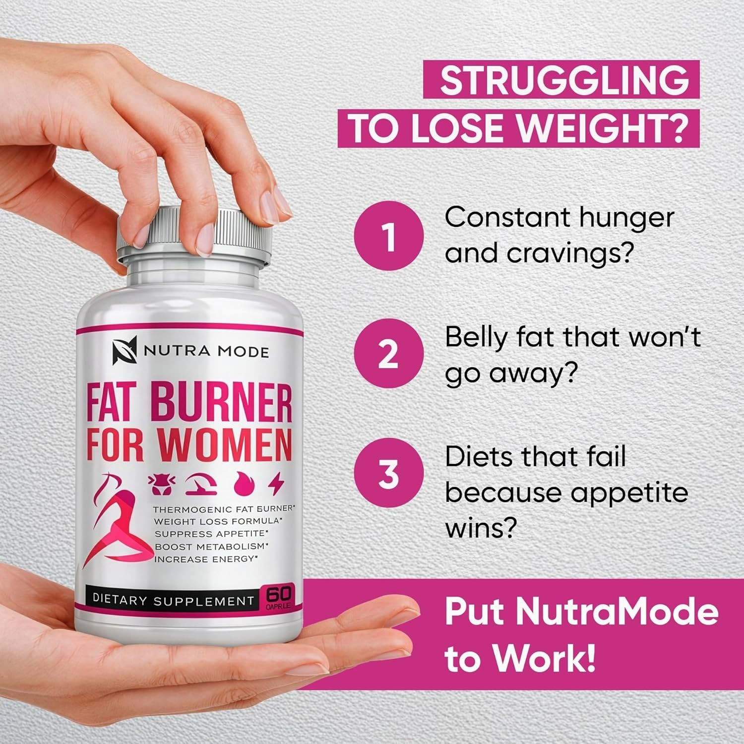 NutraMode Fat Burner for Women – 60 count – 10/2028