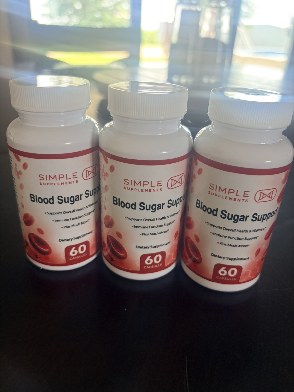 Simple Supplements Blood Sugar Support Dietary Supplement 60 caps 3 bottle lot