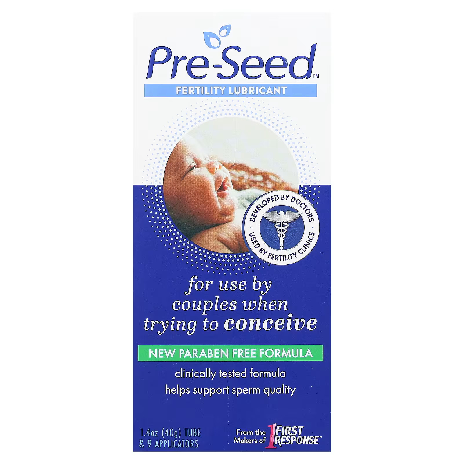 2 X Pre-Seed, Fertility Lubricant, 9 Applicators, 1.4 oz (40 g)-worldwide