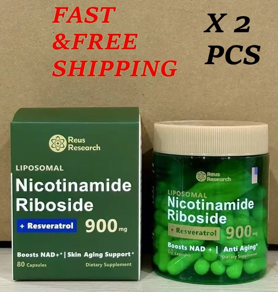 2 BOTTLES-NEW NAD Resveratrol Supplement with Nicotinamide Riboside | Anti-Aging