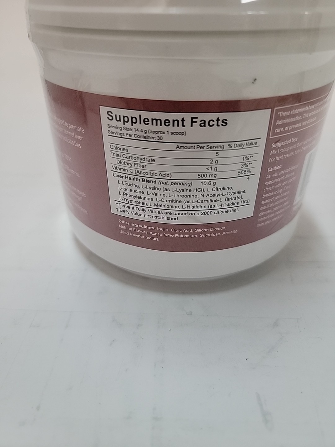 The Amino CO. Purity – Liver Support Supplement Peach Mango 15.2 Oz