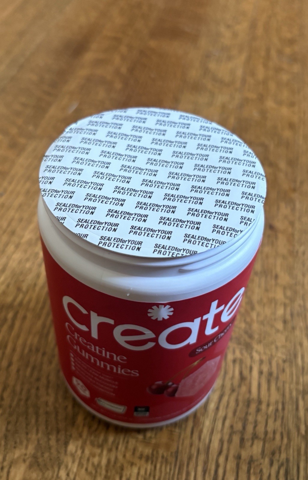 Create Creatine Gummies – 1 Lb. – Energy – Muscle -Boost – Sour Cherry Exp:9/27