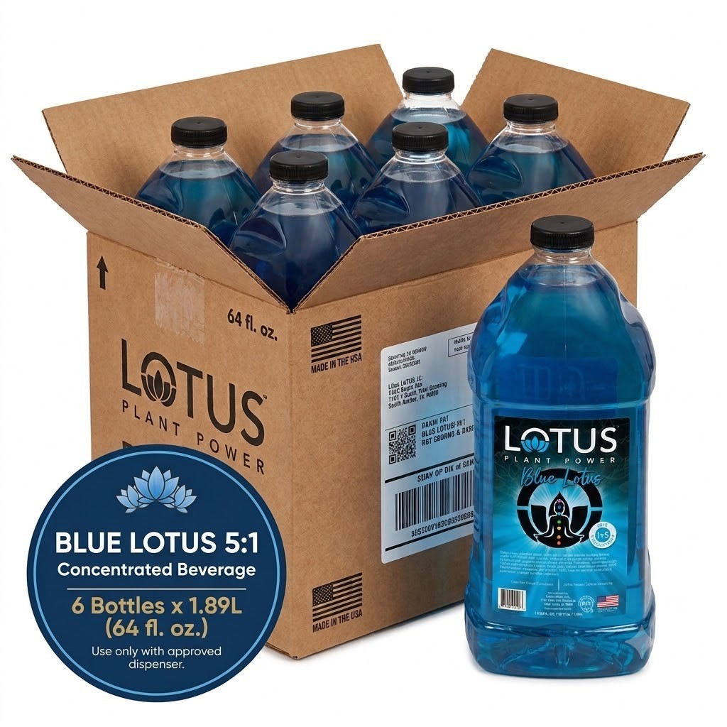 Lotus Plant Power Blue Lotus 5:1 Energy Concentrate 64 fl. oz. – 6/Case