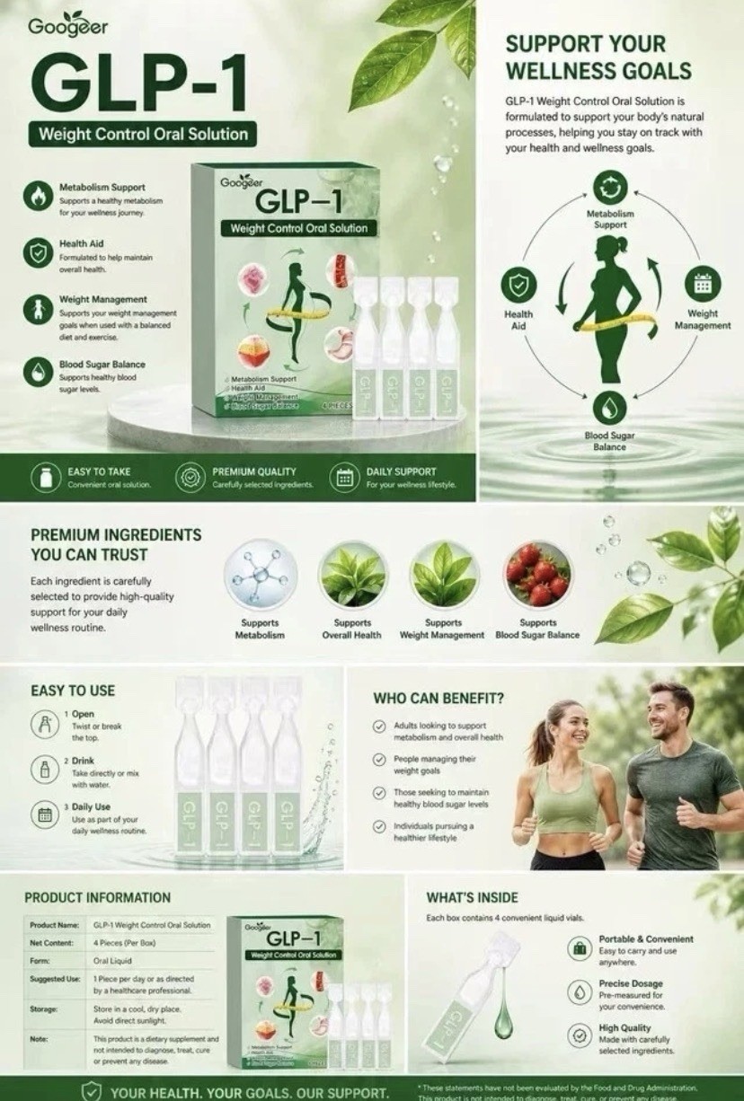 GPL-1 Oral Solution – Metabolism Support – 2 Boxes (4 Pieces Each)