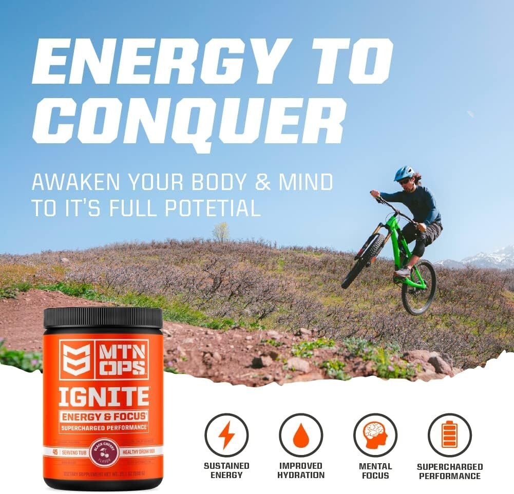 Ignite Supercharged Drink Mix – 45 Servings, Nitro-Infused Tiger’s Blood Flavor