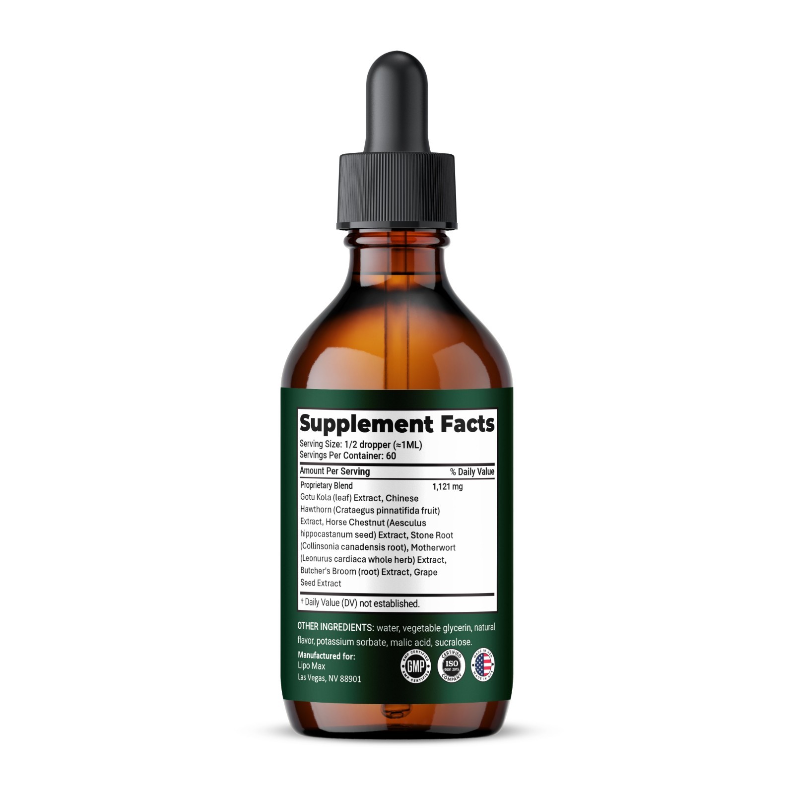 Lipo Max Liquid Supplement, All Natural Max Strength, LipoMax Drops (3 Pack)