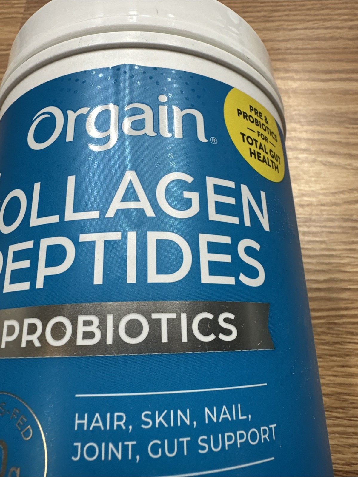 Orgain Collagen Peptides Probiotics Hair Skin Joint Nail and Gut Support 1.6lb