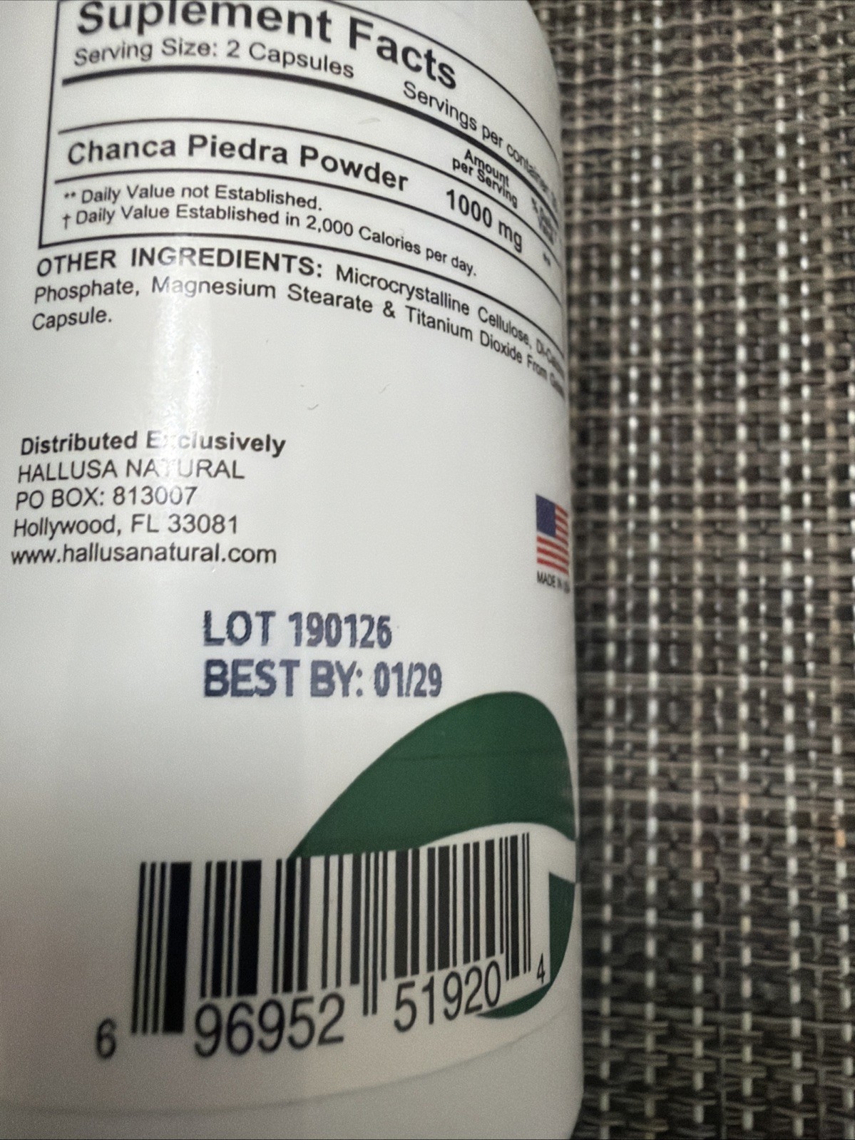 HALLUSA Hallchancapiedra Hallstone 60 Capsules BRAND NEW EXPIRATION DATE 01/29