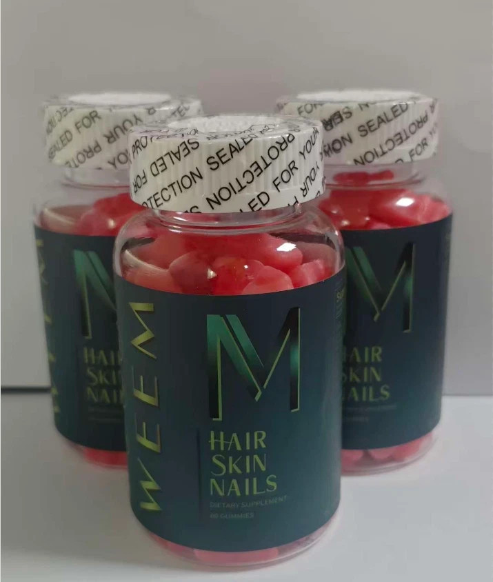 3 Packs WEEM Hair Skin and Nails Gummies, Vegan biotin Vitamins, Healthy Hair