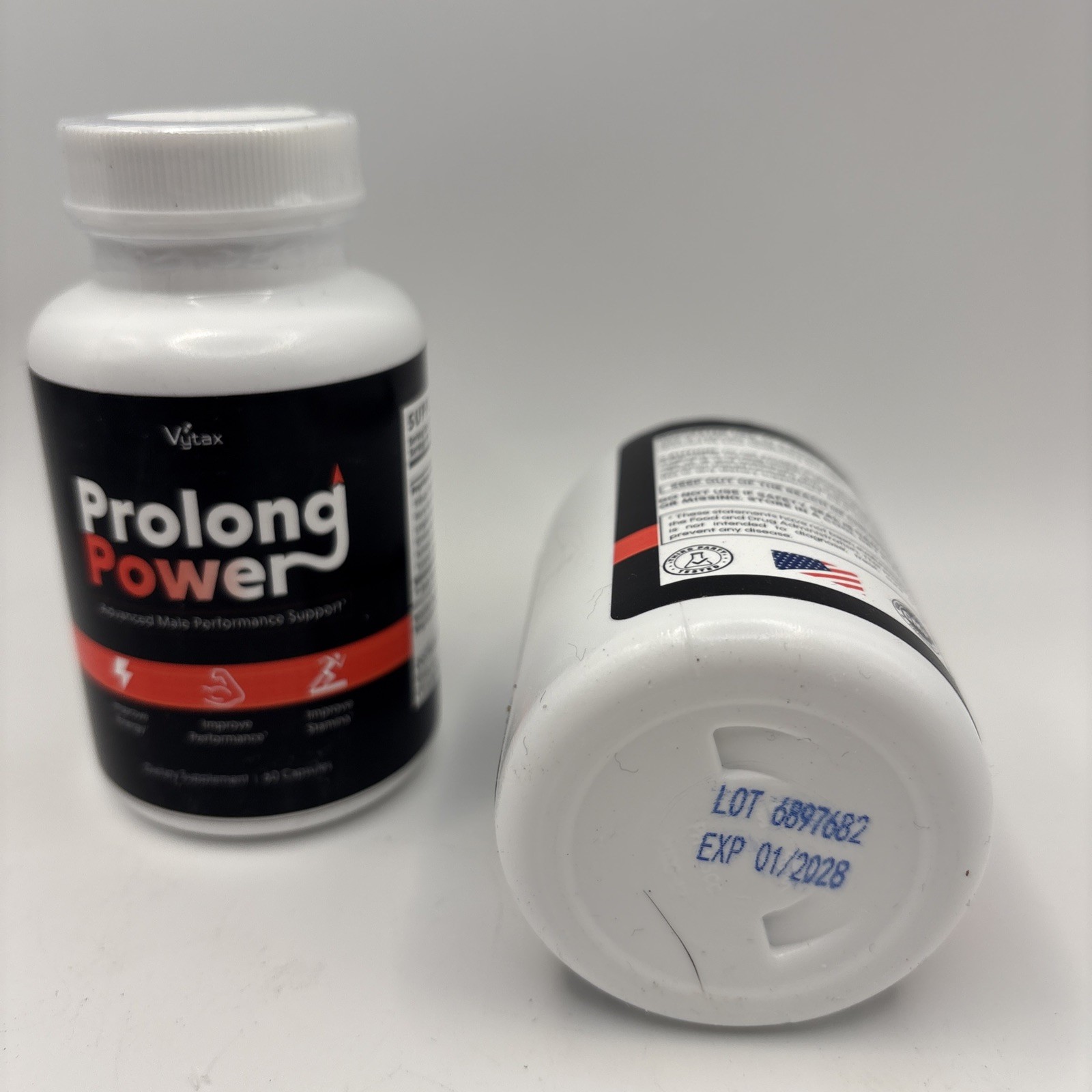 Prolong Power Capsules Men Strength Male Supplement Pills 2 pack Exp 01/28