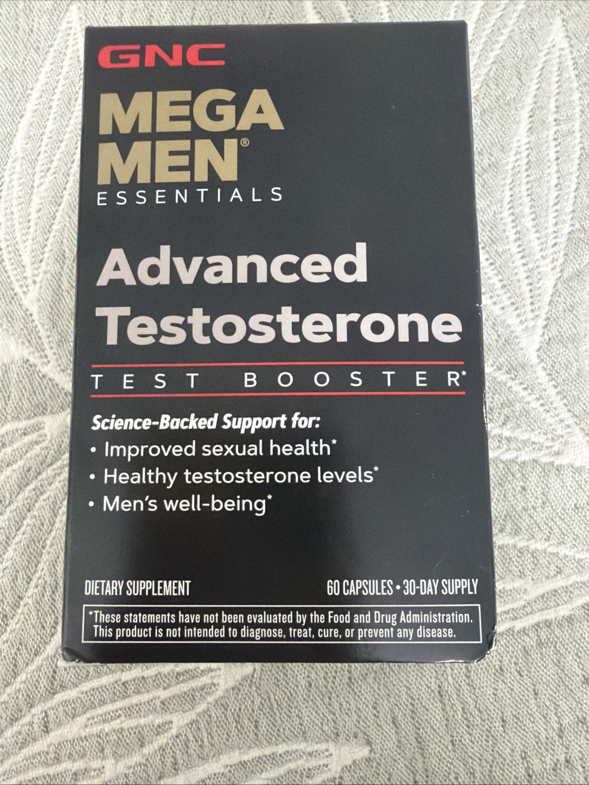 GNC Mega Men Advanced Testosterone Test Booster 60 Capsules – Exp 10/2028