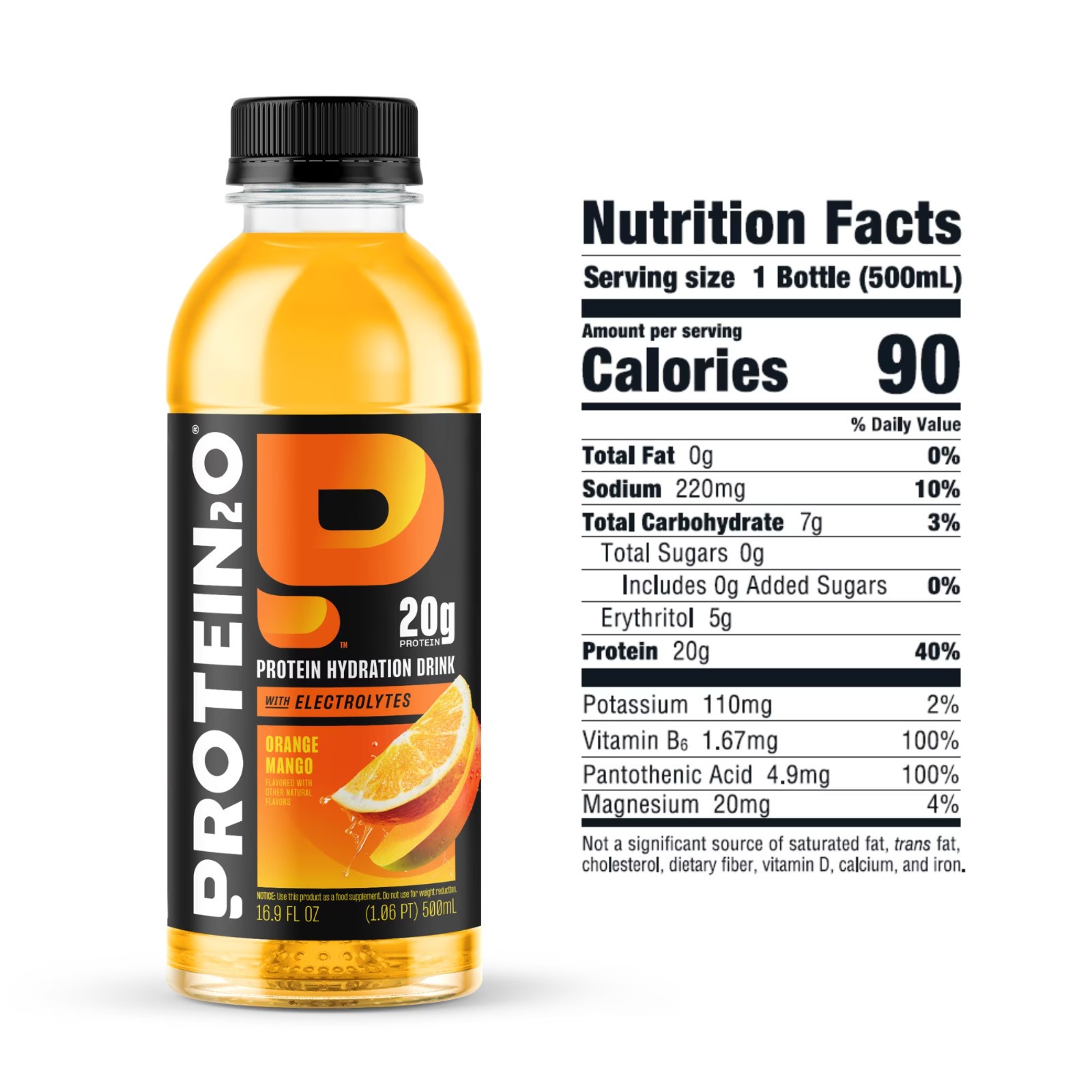 Protein2o 20g Whey Protein Isolate Hydration Liquid Drink, 350mg of Electrolytes