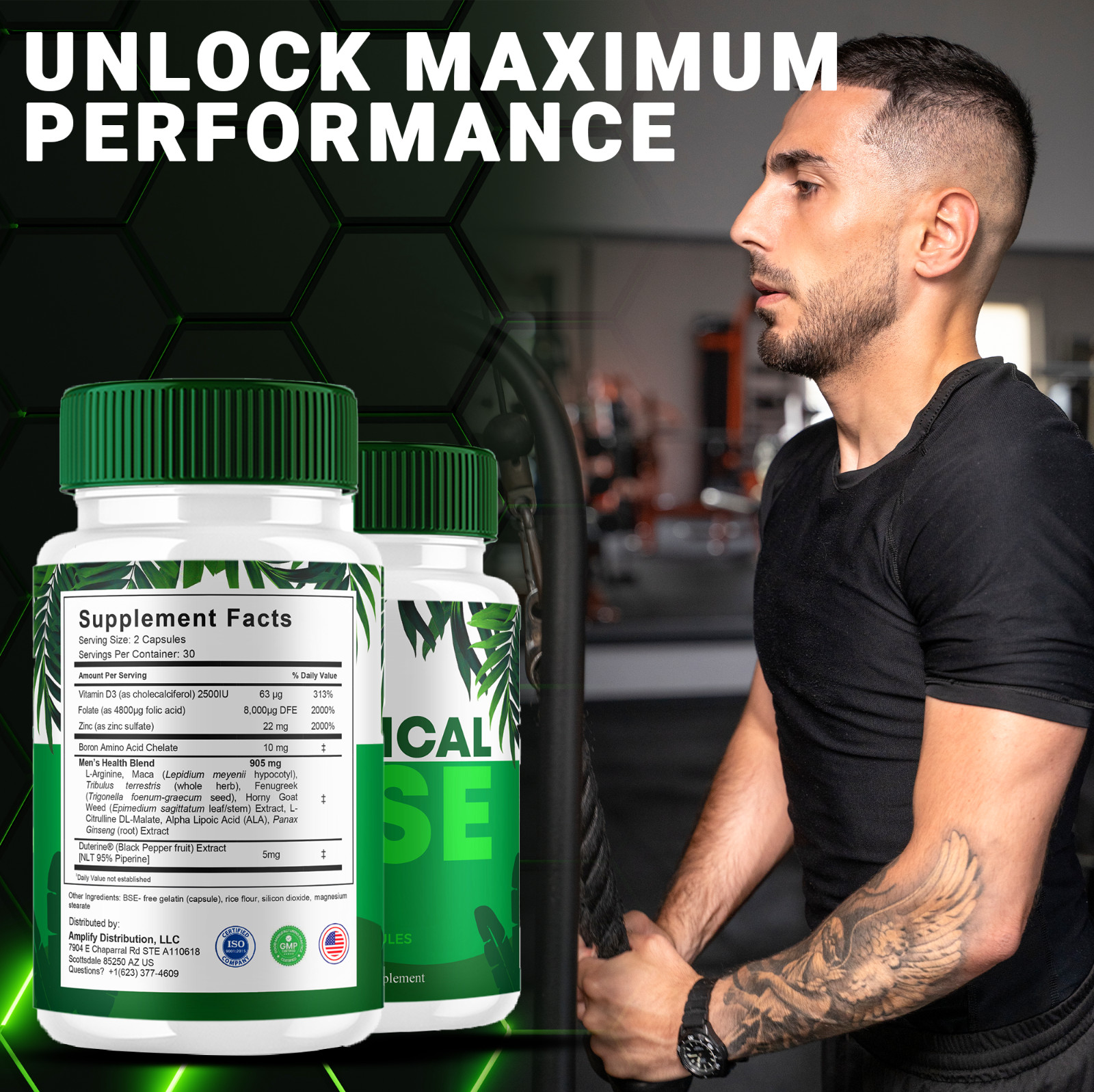 (5 Pack) Tropical Rise Performance Pills, TropicalRise Advanced (300 Capsules)