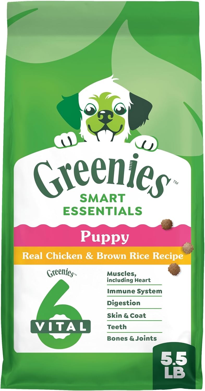 Greenies Smart Essentials Puppy High Protein Dry Dog Food Real Chicken & Brown R