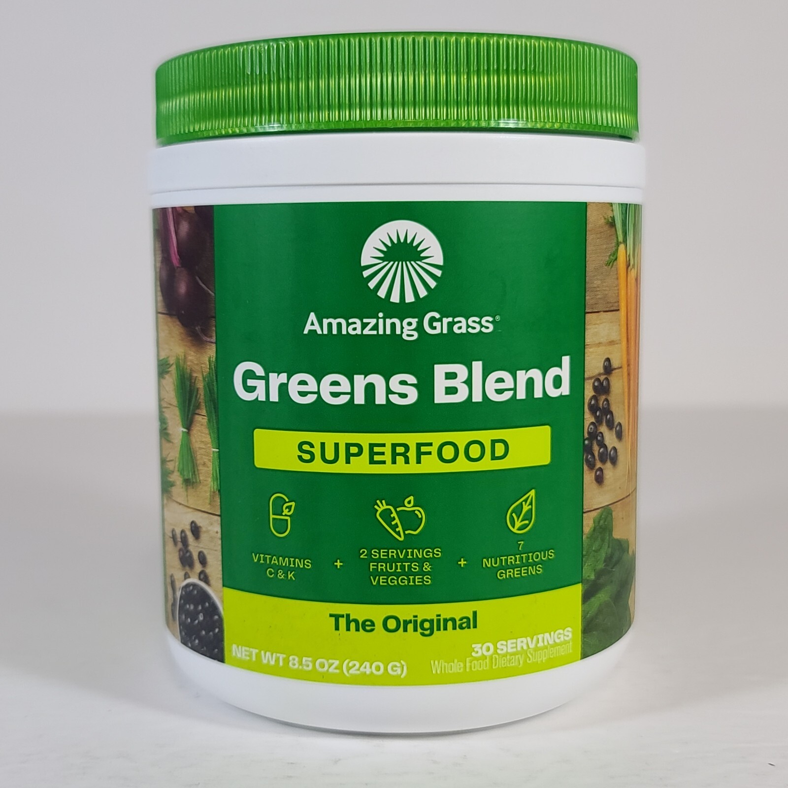 Amazing Grass Original Greens Blend Superfood Powder Vitamin C & K 8.5oz 05/2025