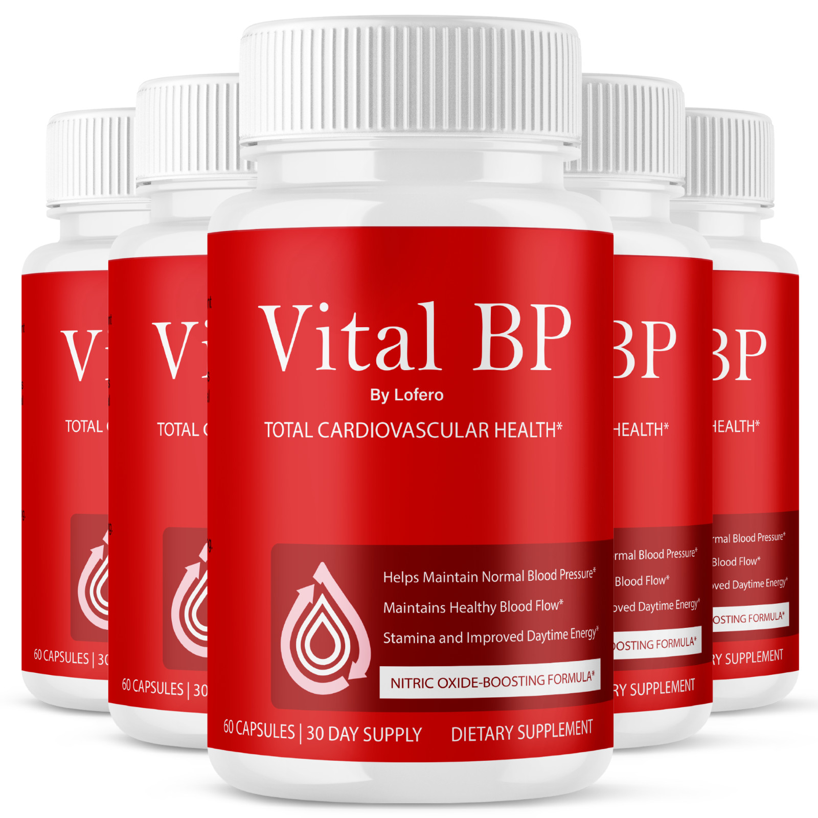 (5 Pack) Vital BP Capsules VitalBP Total Cardiovascular Health Pills (300 ct)