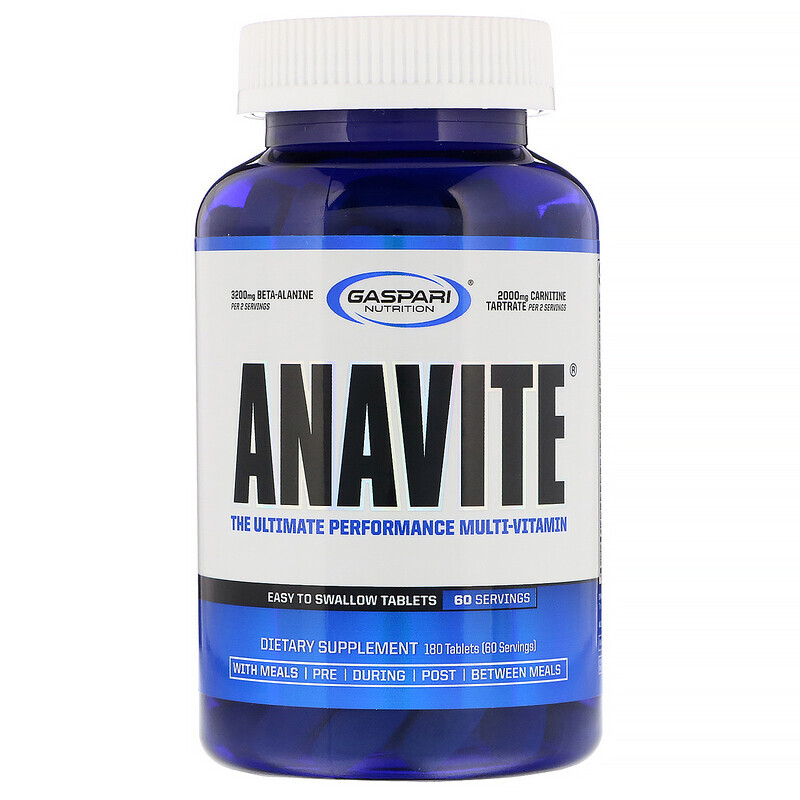 Gaspari ANAVITE Sports MultiVitamin NEW FORMULA 180 Tablets