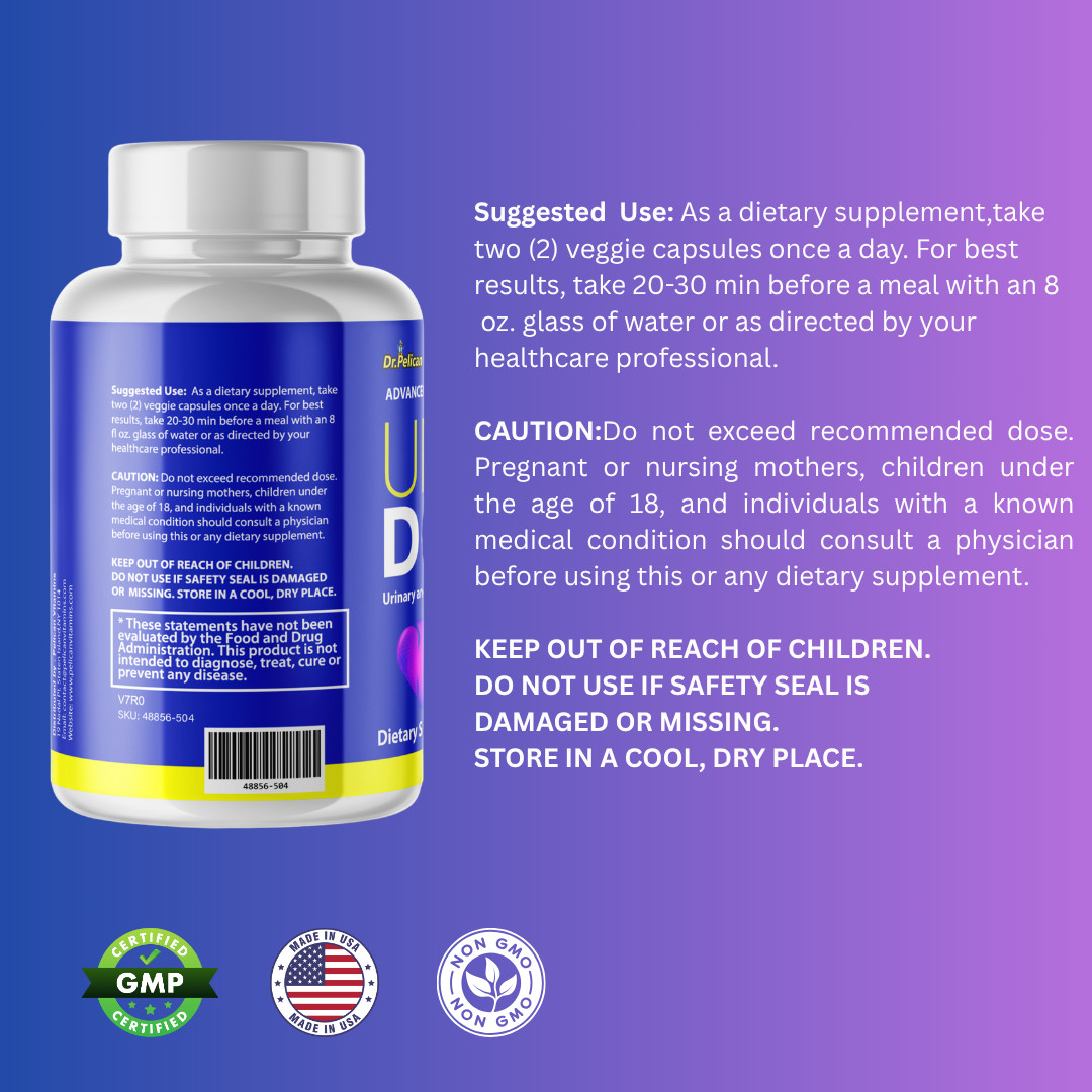 URO DOC- Support Supplement for Men – Urinary & Bladder Health-5 Bottles