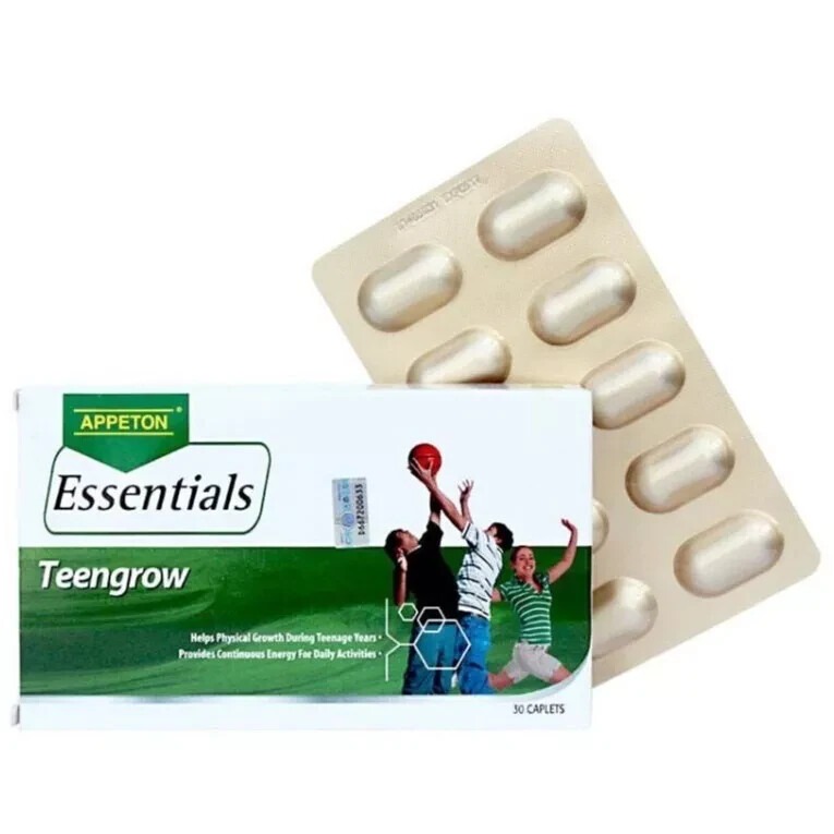 APPETON Essential Teengrow Increase Height & Growth Teenagers ( X 5 )