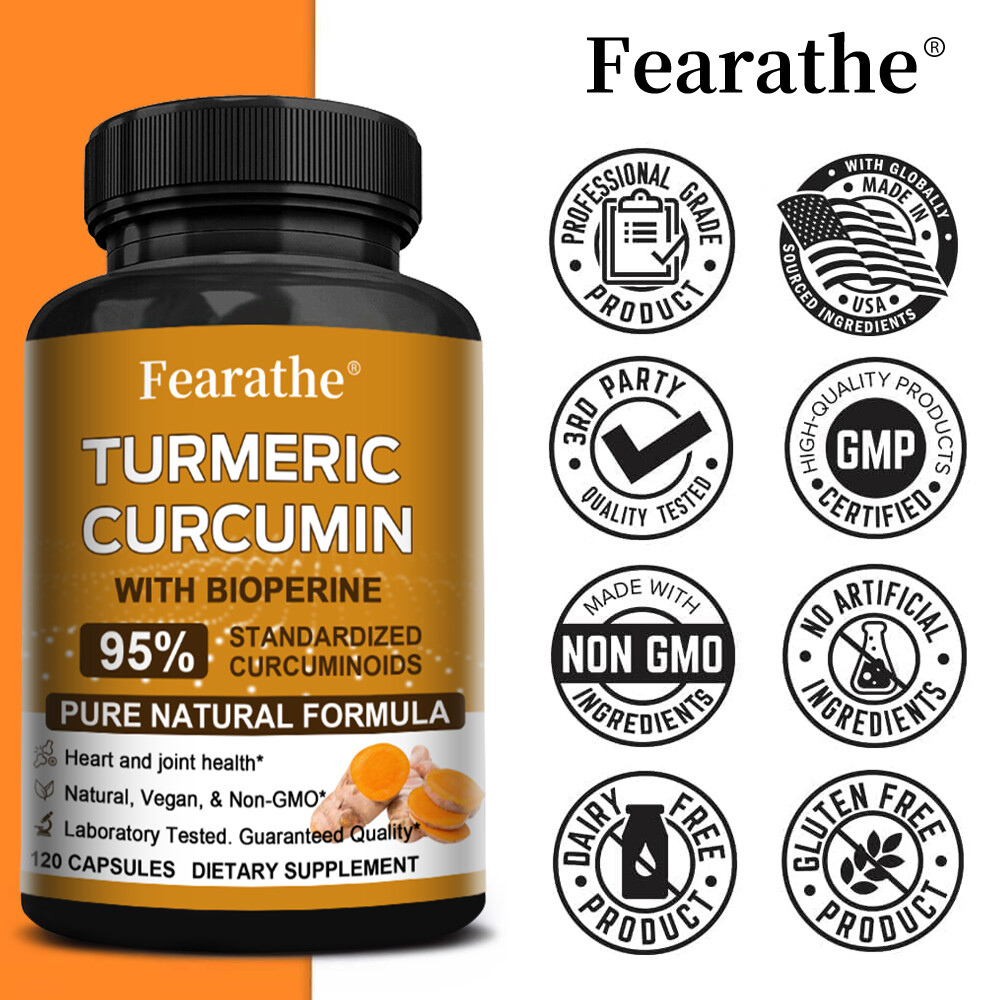 TURMERIC CURCUMIN 95% CURCUMINOIDS 1200mg EXTRACT TUMERIC BIOPERINE ANTIOXIDANT