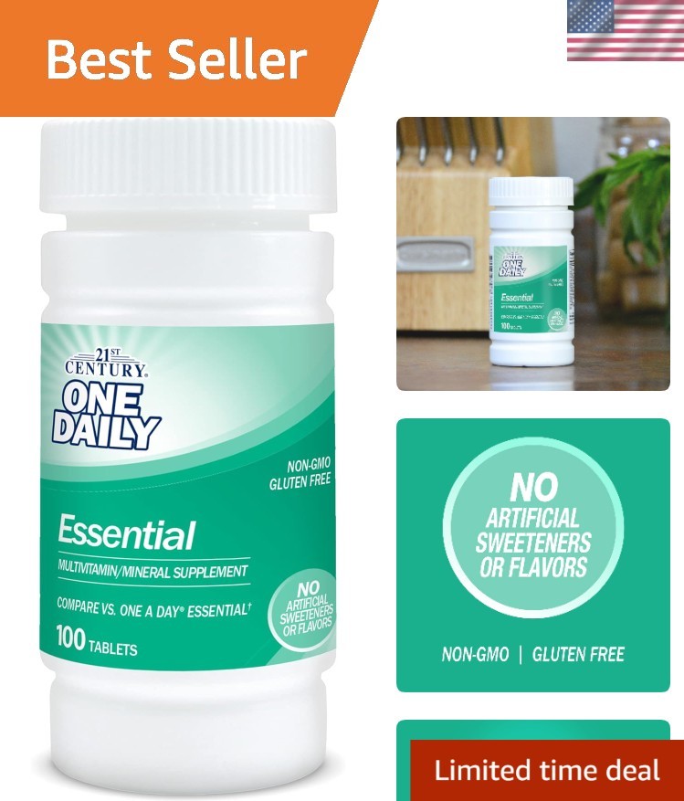 Complete Daily Nutritional Support – 100 Count Multivitamin Tablets for Adults