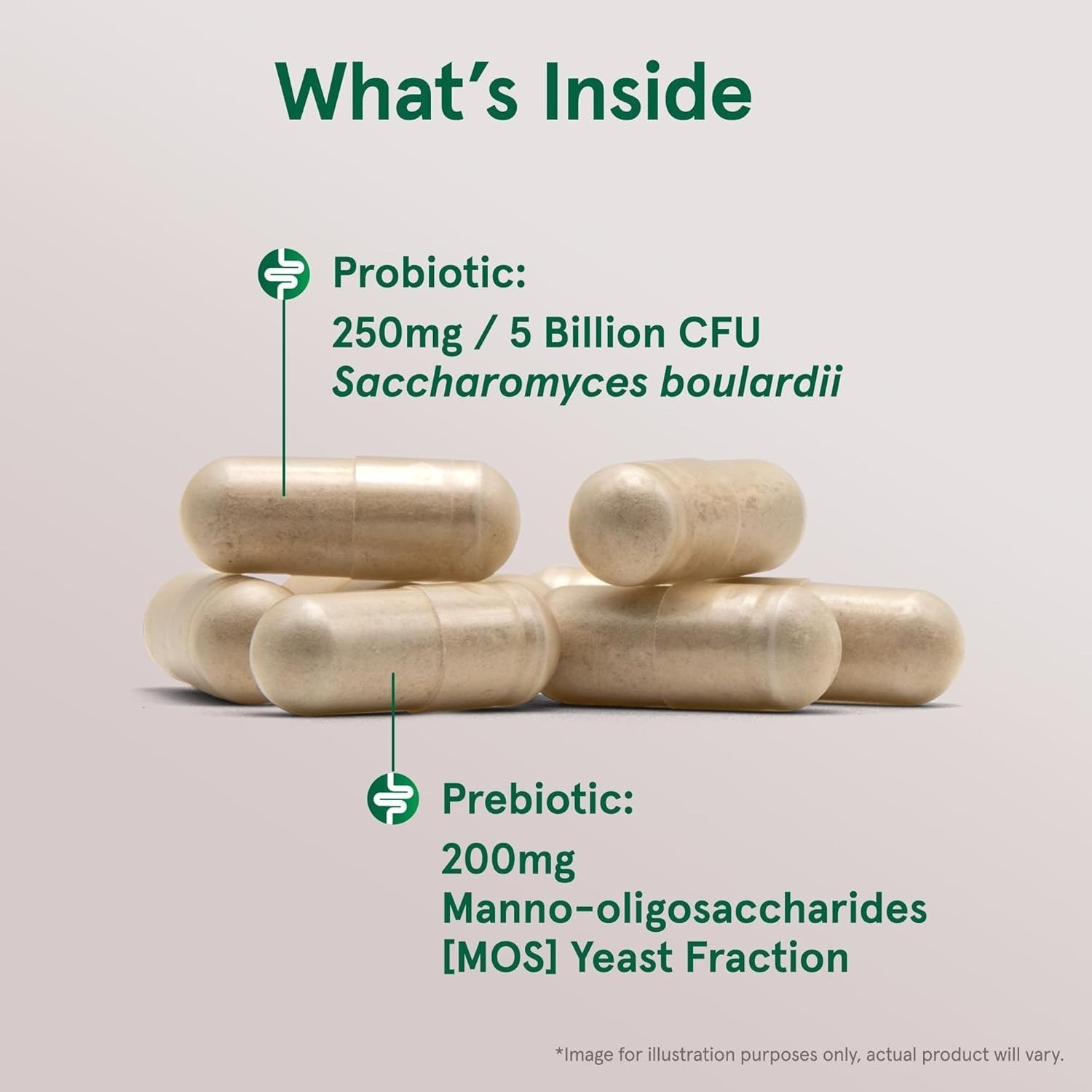 Jarrow Formulas Saccharomyces Boulardii Probiotics + MOS 5 Billion CFU 90 caps
