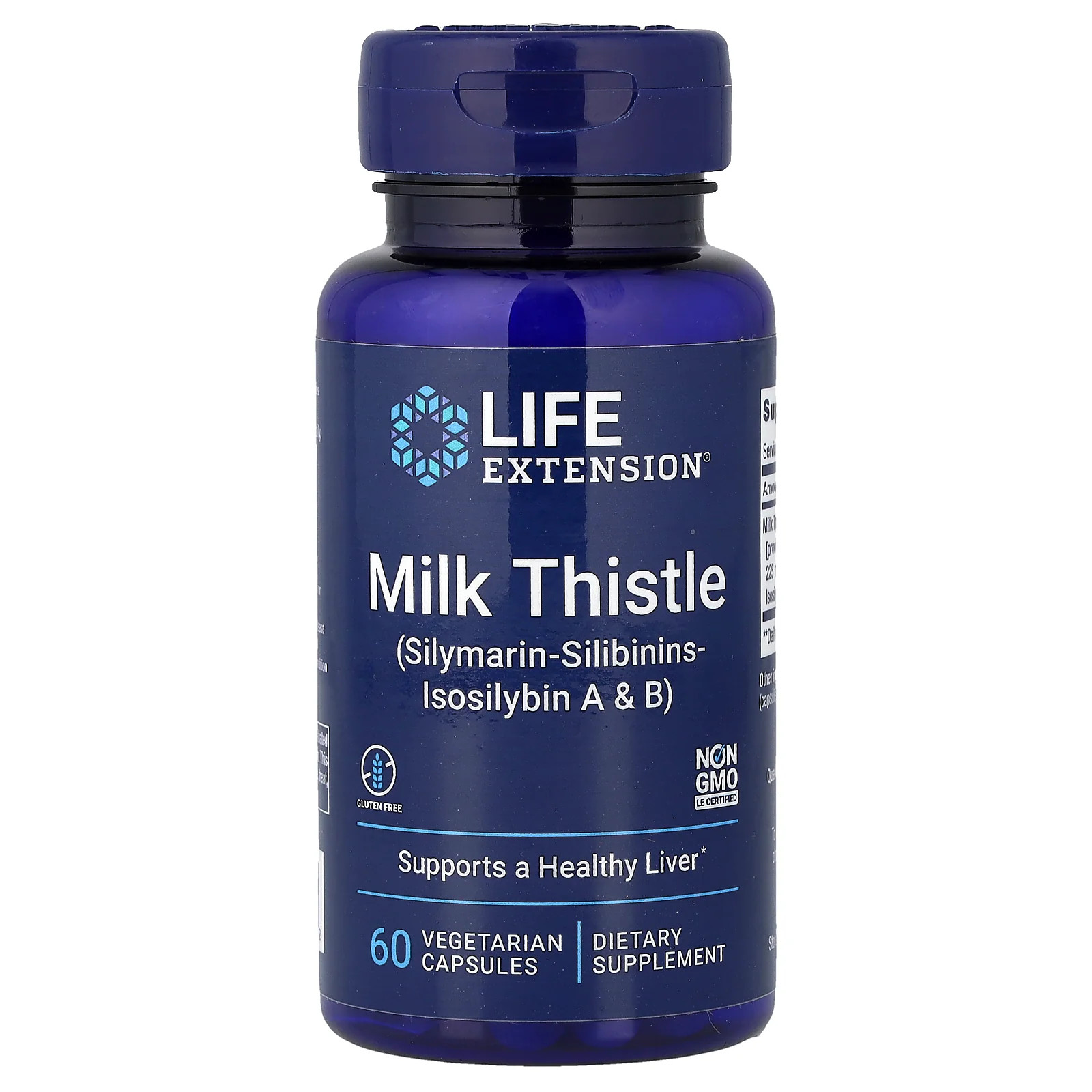 2 X Life Extension, Milk Thistle, 60 Vegetarian Capsules (750 mg per Capsule)