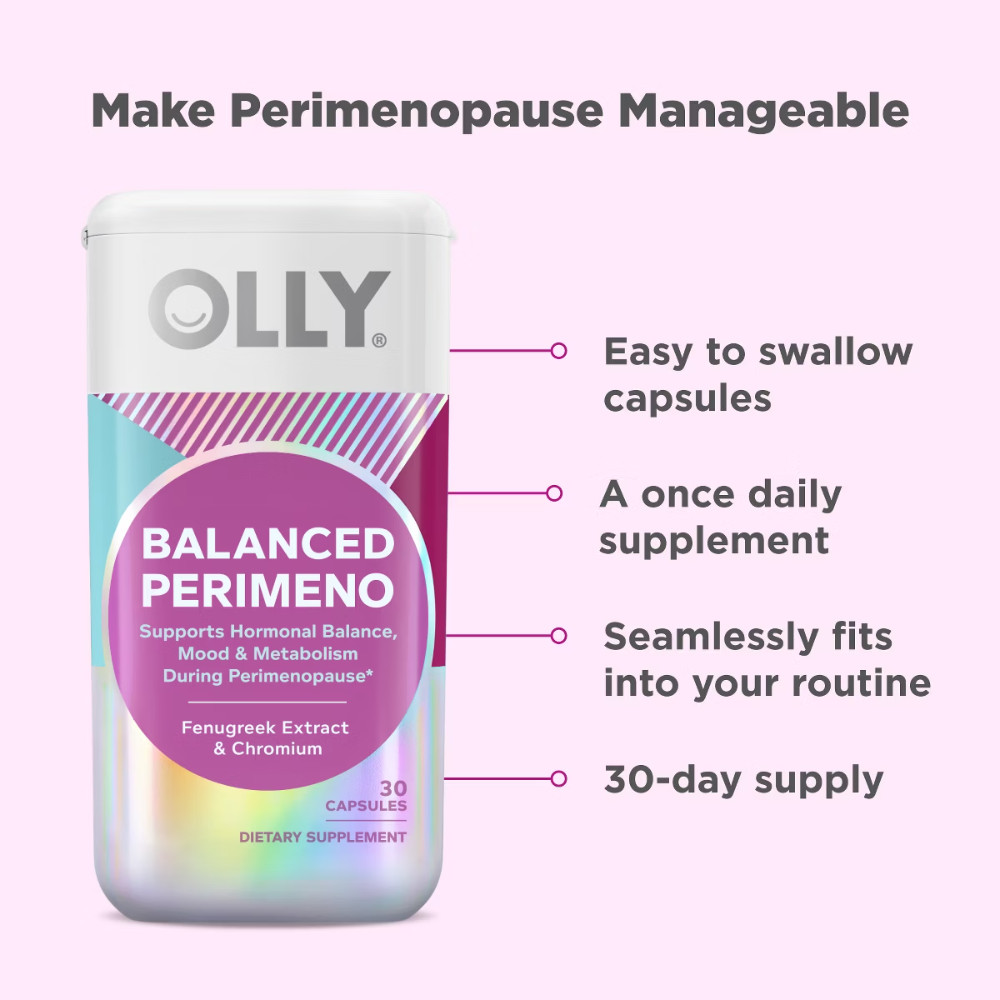 OLLY Balanced Perimeno Multivitamin Capsules – 30ct