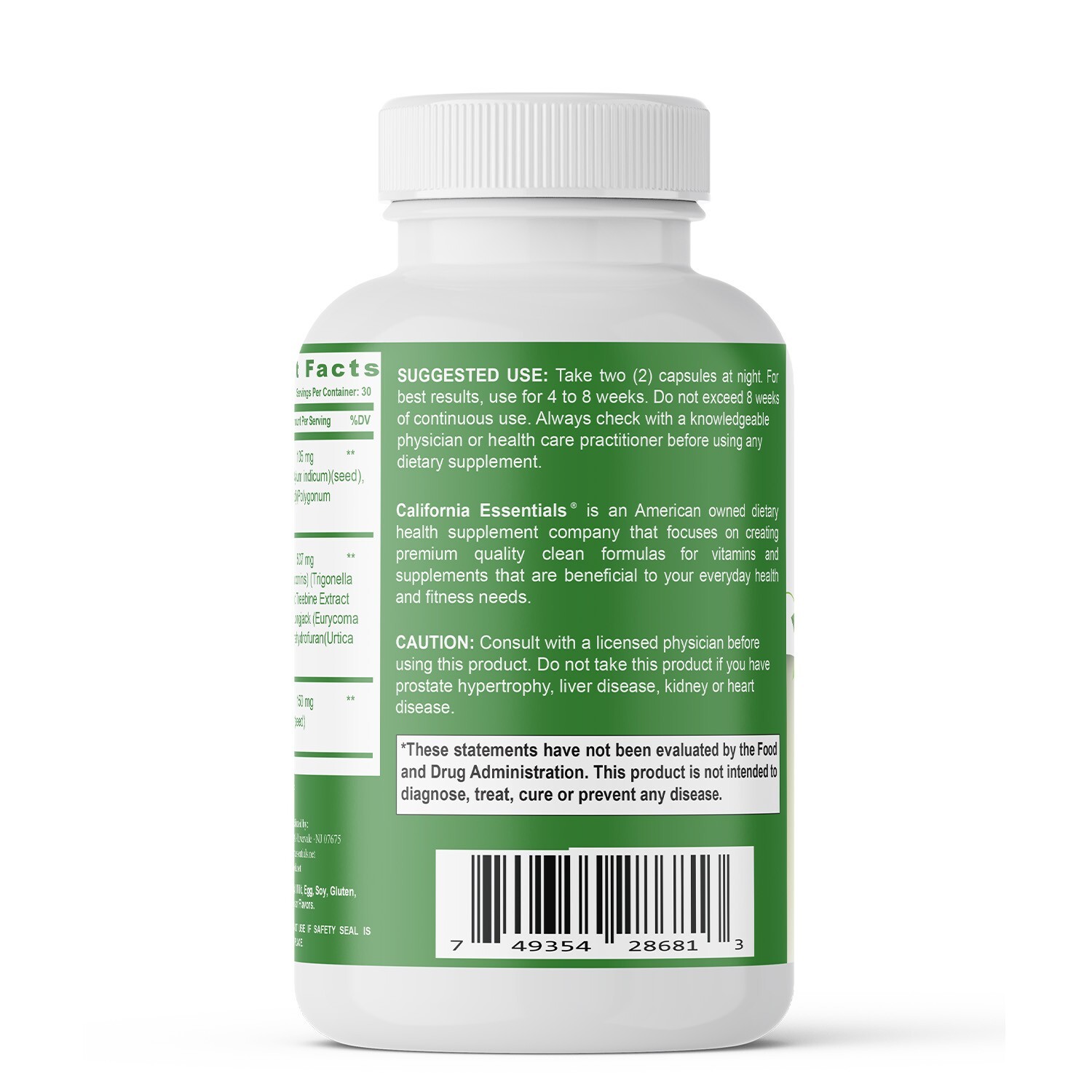 Natural PCT, Rice Flour, Maintain Muscle Restore Natural Balance – 60 Capsules