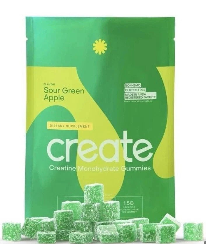 Create Creatine Monohydrate Gummies – All Flavors – 90 Count – NEW & SEALED