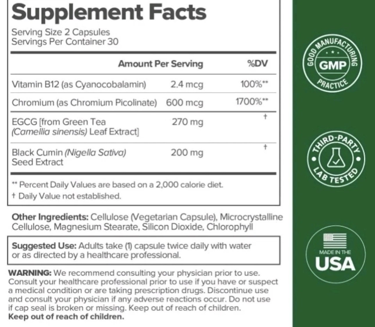 МОТО – Metabolism Boosting Capsule – Energy, Curb Cravings, Exp 02/28