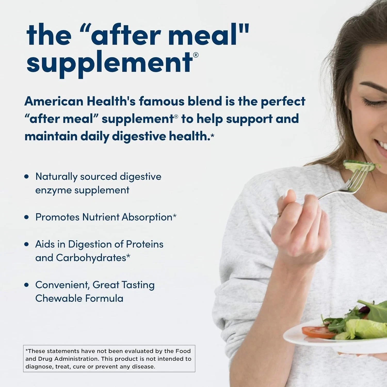 American Health Original Papaya Enzyme Chewable 600 Tablets