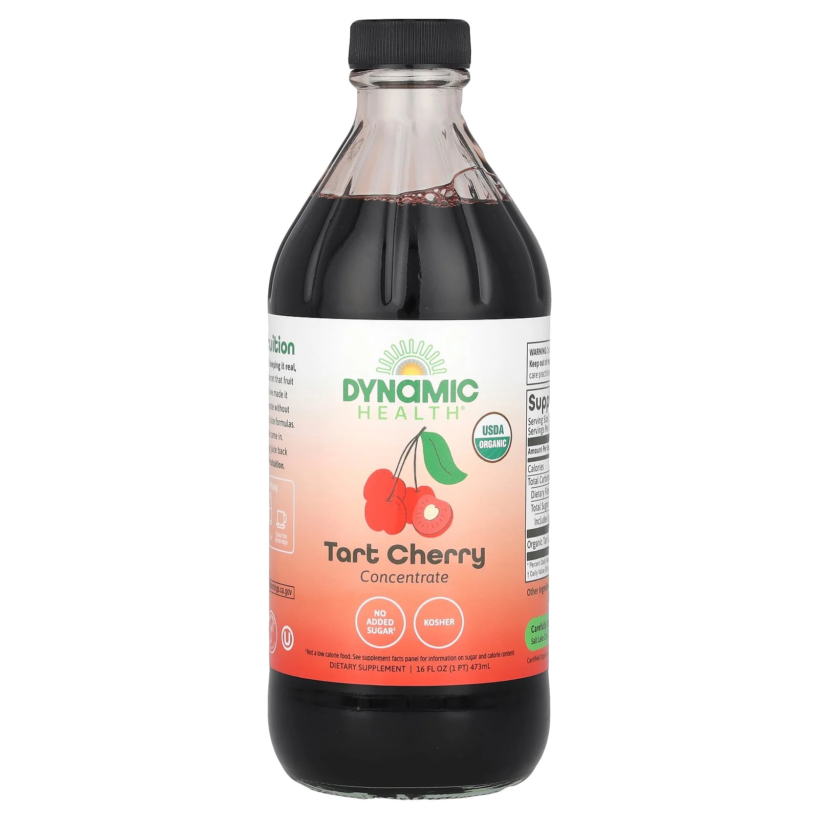 2 X Dynamic Health, Tart Cherry Concentrate, Glass, 16 fl oz (473 ml)