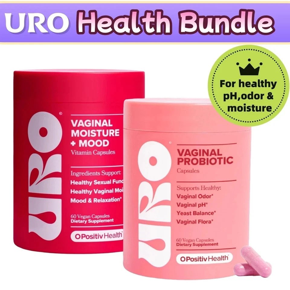 Health URO Bundle: Vaginal Moisture & Mood 60ct + Vaginal Probiotics 60ct