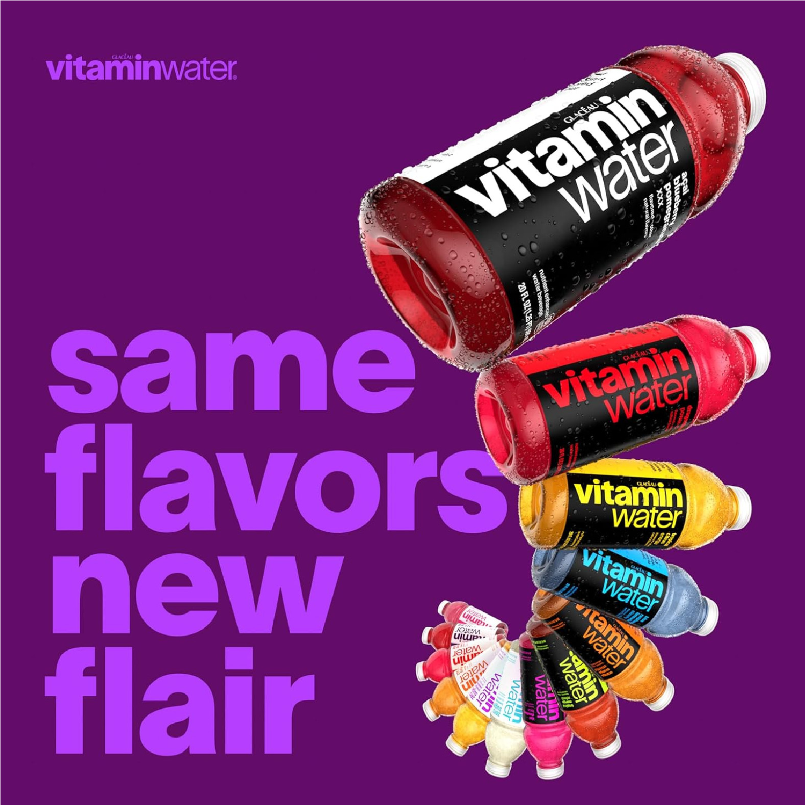 vitaminwater XXX Acai-Blueberry-Pomegranate Zero Sugar, 20 fl oz Bottles, 12 Pac