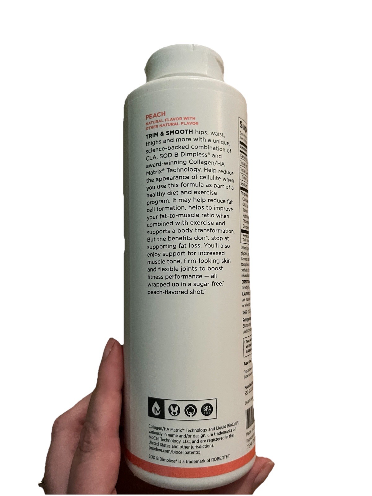 Modere Trim & Smooth Peach Supplement 15.2 fl oz