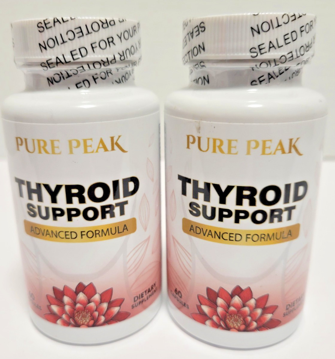 2-Pack Pure Peak Advanced Thyroid Support Supplement – 120 Capsules EXP 06/2026