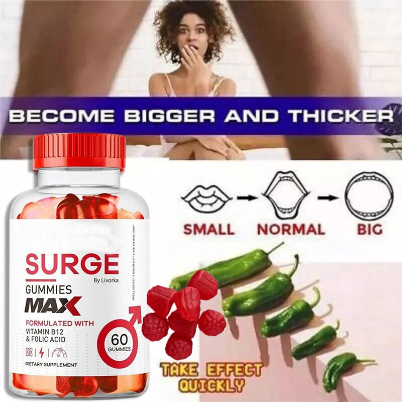 Vital Surge Male Gummies Maximum Strength Vital Surge Advanced Formula 60 Count