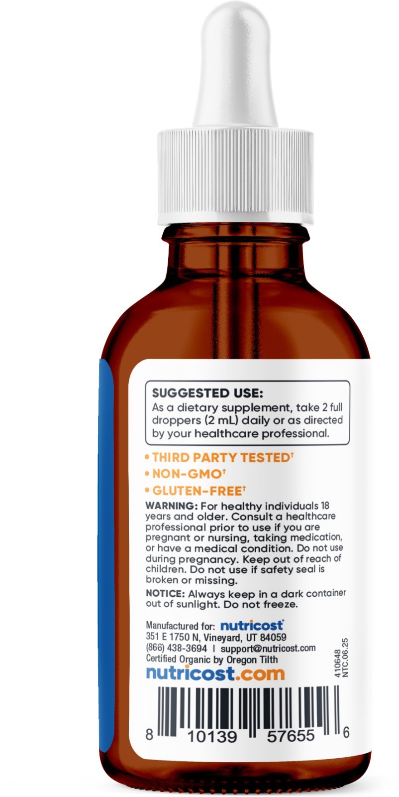 Nutricost Organic Cat’s Claw Liquid Drops (1,500mg) 3.8 Fl Oz – USDA Organic