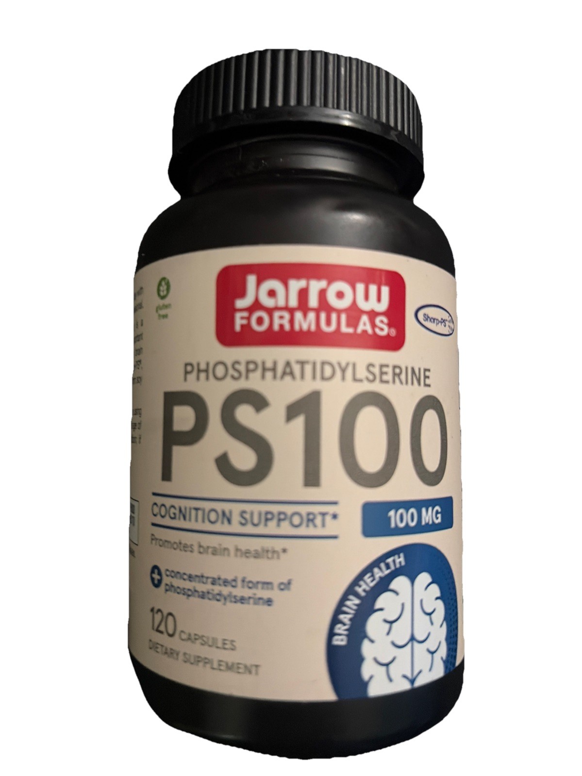 Jarrow PS100, Phosphatidylserine, 100 mg, 120 Capsules, Exp 06/27