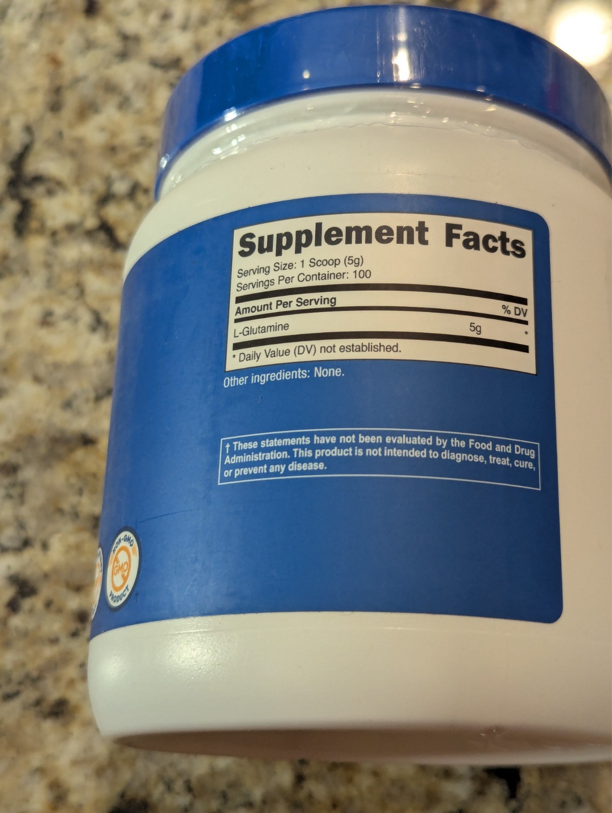 Nutricost L-Glutamine Powder 5g Unflavored 17.9 oz exp: 09/2028