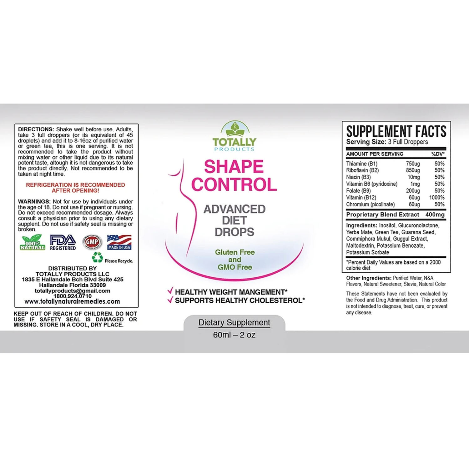 Advanced Diet Drops Ultimate Weight Loss Appetite Control Fat Burn Free Shipping
