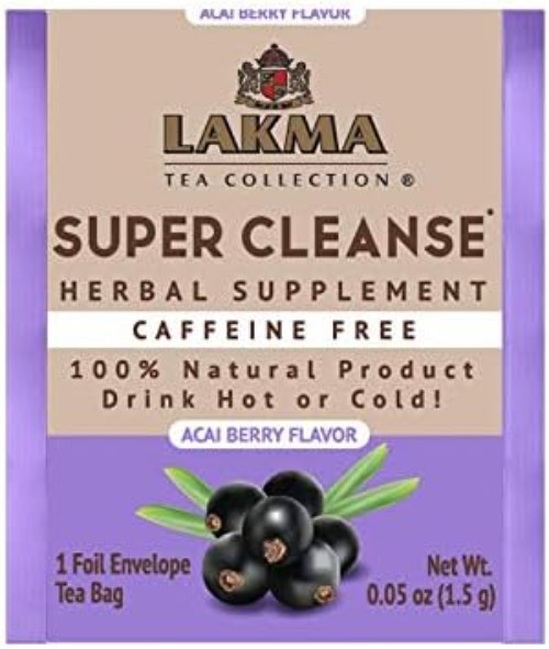 Lakma Tea – Acai Berry Super Cleanse Blend for Digestive Wellness – 25 Bags
