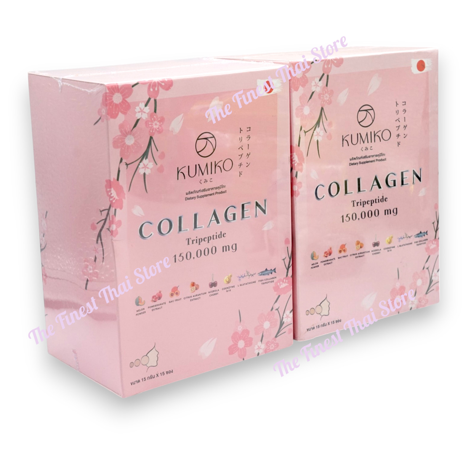 KUMIKO Collagen Premium Tripeptide pack of 2 Boxes (total 30 Sachets)