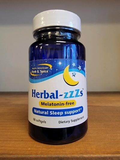 Herbal-zzzs North American 60 softgels Melatonin Free